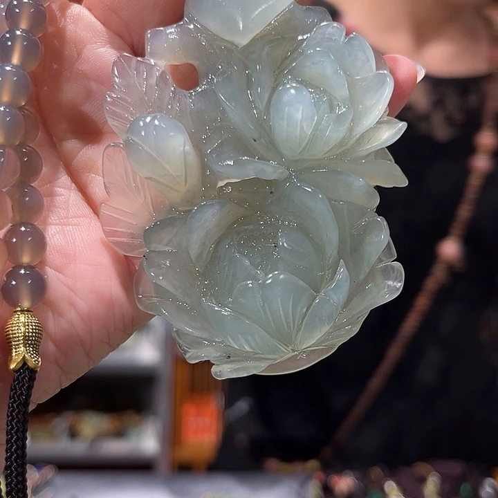 未镶嵌岫玉毛衣链