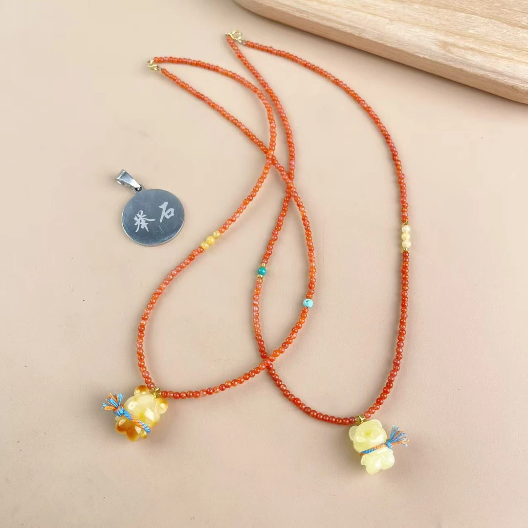 【举石饰品】X02-1195-372南红玛瑙项链（一件/多样性发/约2mm）I