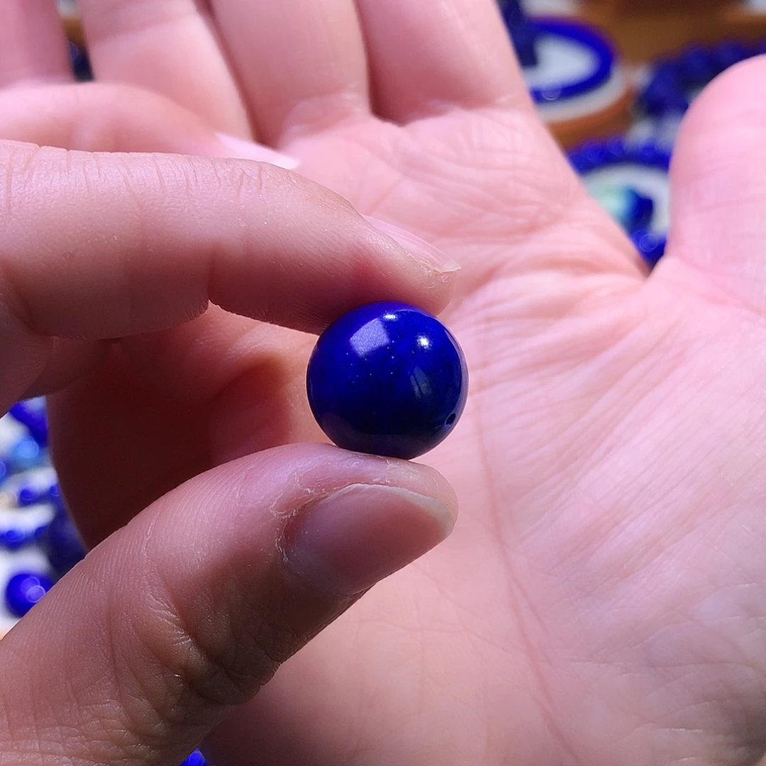 y***y青金石未镶嵌单珠13.9m  409