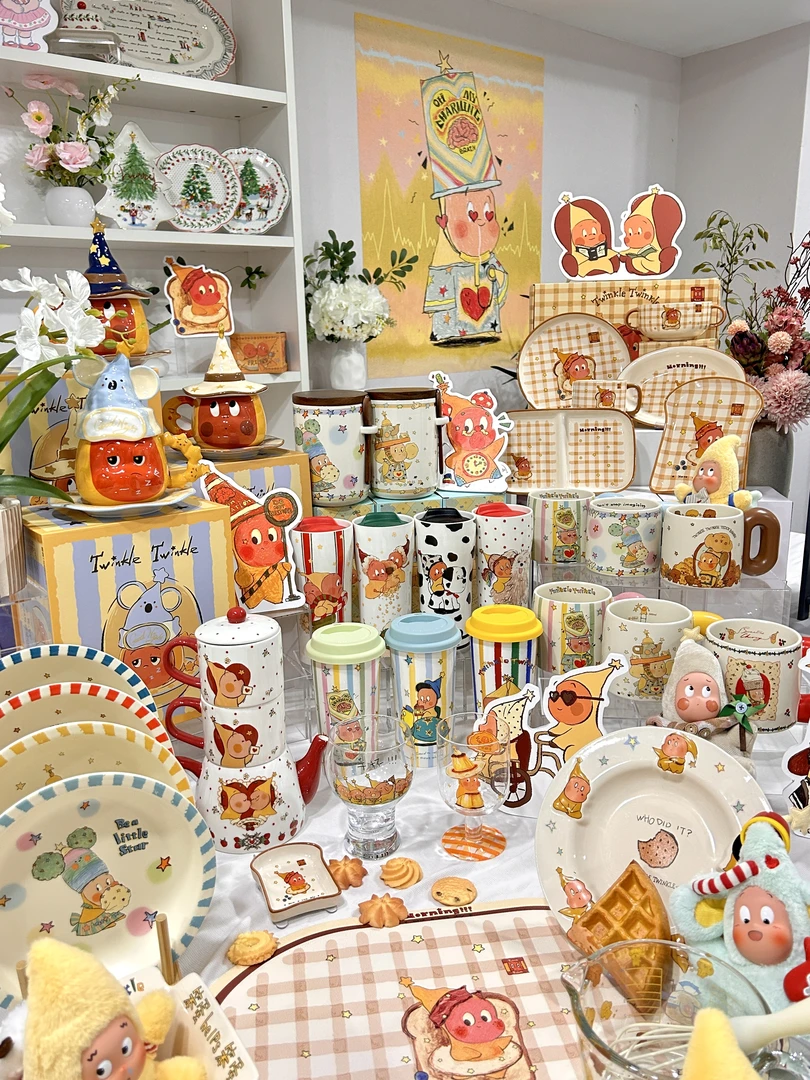 喜上淘·星星人正品·正版联名圣诞可爱创意餐具sdhbw-直播限定