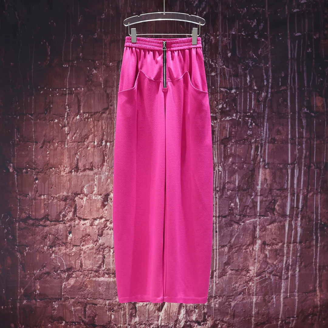 【LIANG哥女装】2024秋季高腰阔腿裤高腰气质时尚宽松阔腿裤3572A