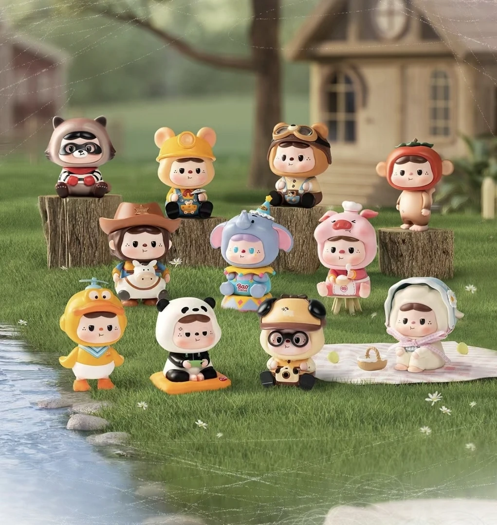 正版现货eyone黑玩饱饱-饱饱时光纪念册系列潮玩盲盒手办配件