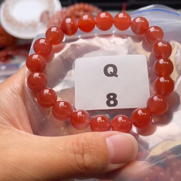 南红玛瑙未镶嵌多样性发货默认微瑕称重10mm