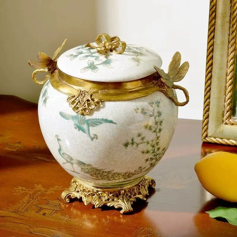 【本尼家】AP22蜻蜓盖坛21*16.5*20cm