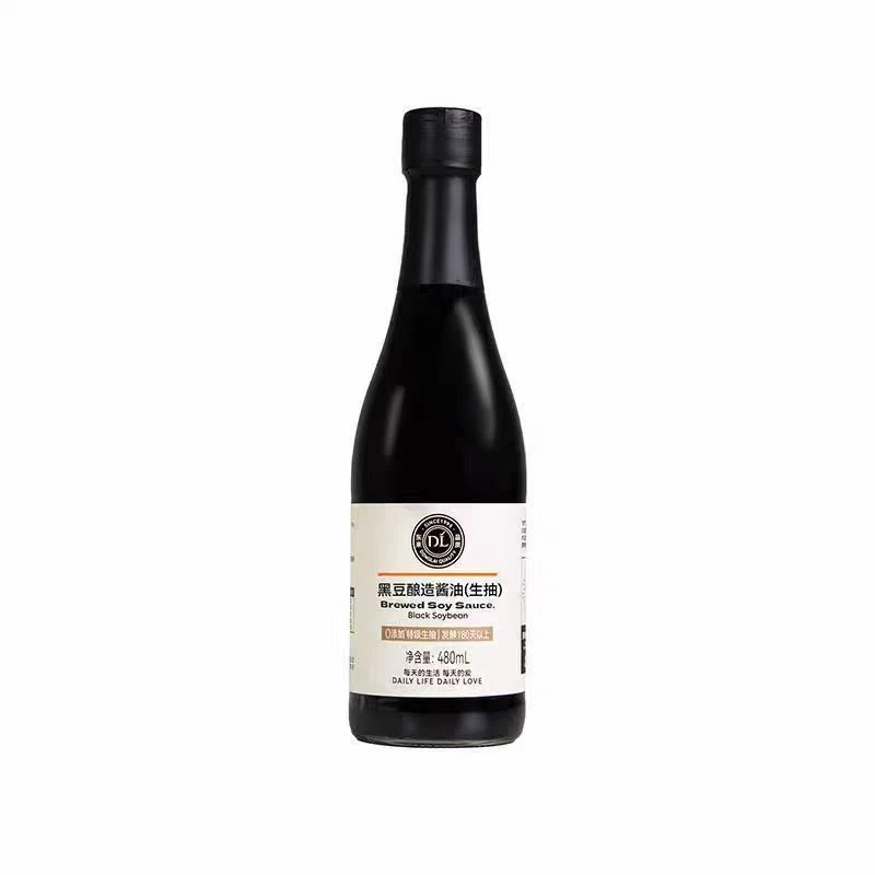 东来 0添加*特级生抽   黑豆酿造酱油(生抽)  480ml*1瓶