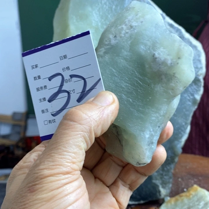 蛇纹石玉珠宝岫玉原石未镶嵌大**河