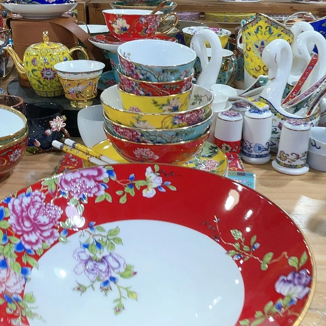 珐琅景德镇陶瓷瓷碗