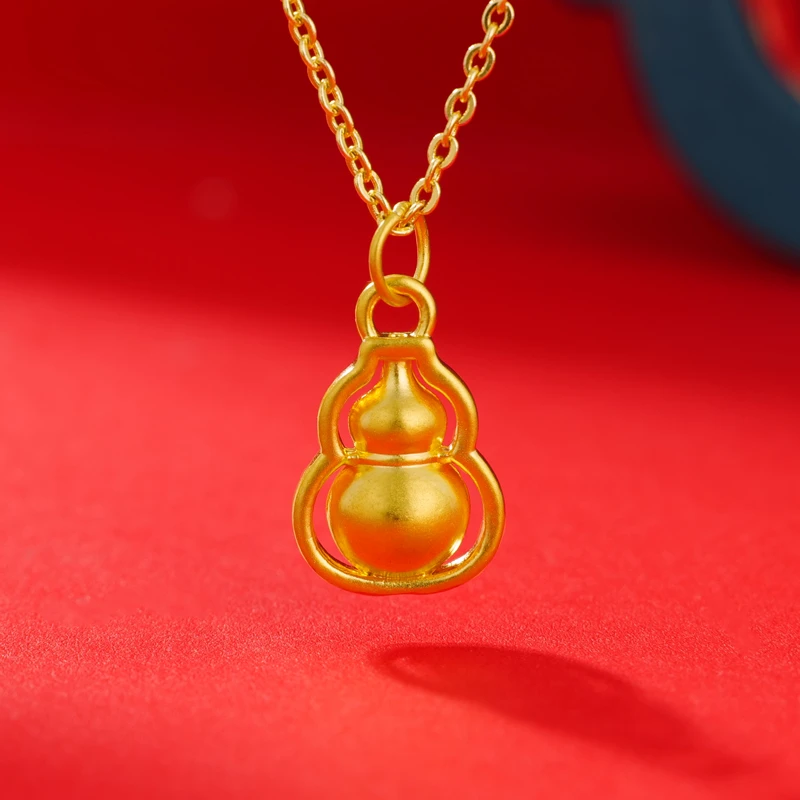 【夏夏专享】 足金999 中式小葫芦（赠银链）90019 BP