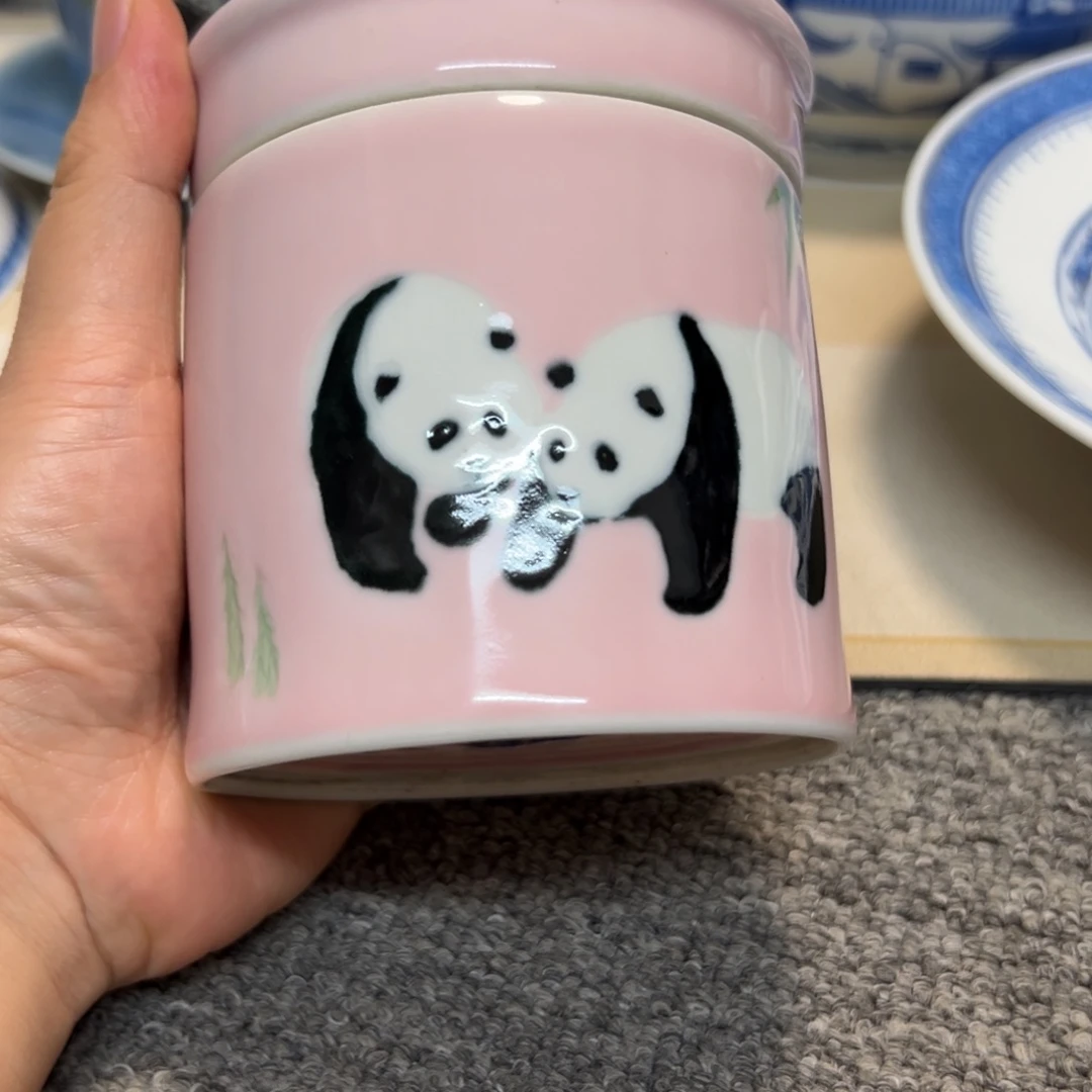 天****盖罐景德镇陶瓷颜色釉盖罐