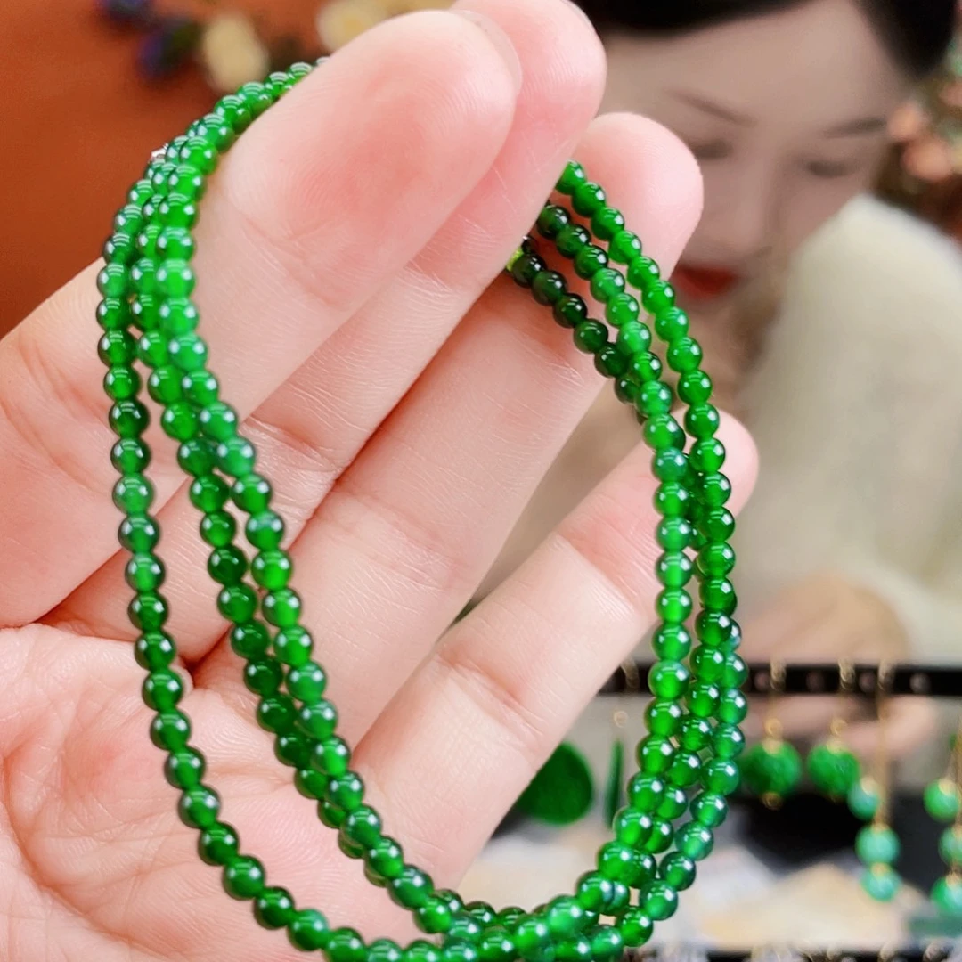 翡翠未镶嵌耳饰饰品