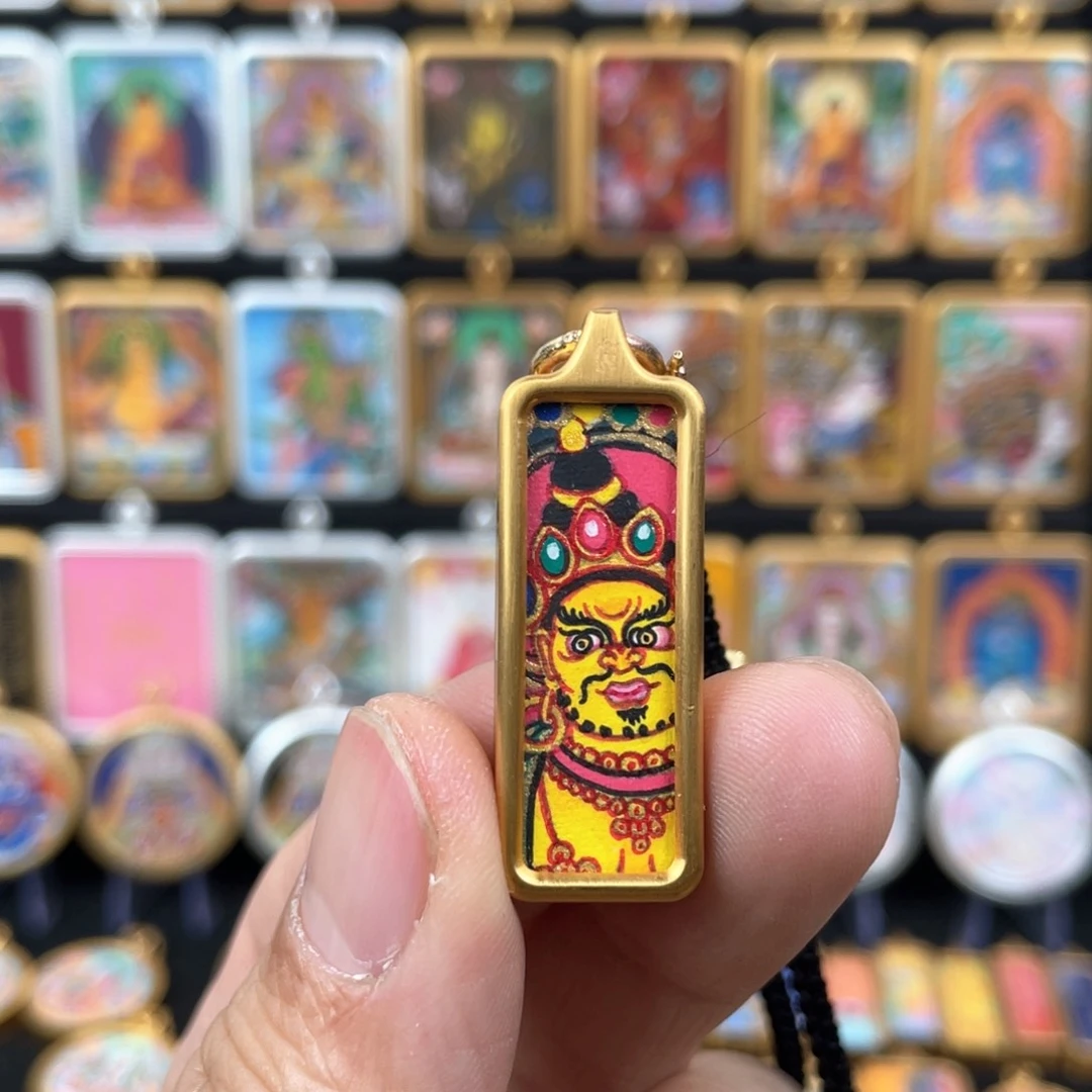 吊坠悟****鼠唐趣坊非遗纯手绘唐卡