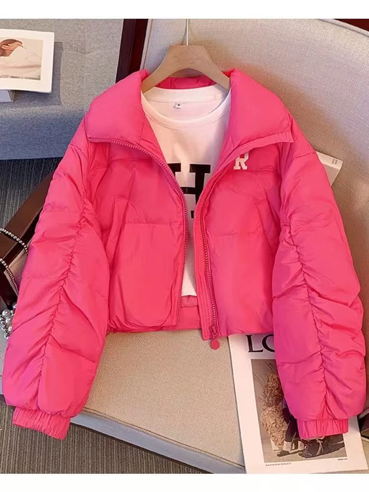 7D37#时尚短款秋冬保暖棉服外套【A10-3】