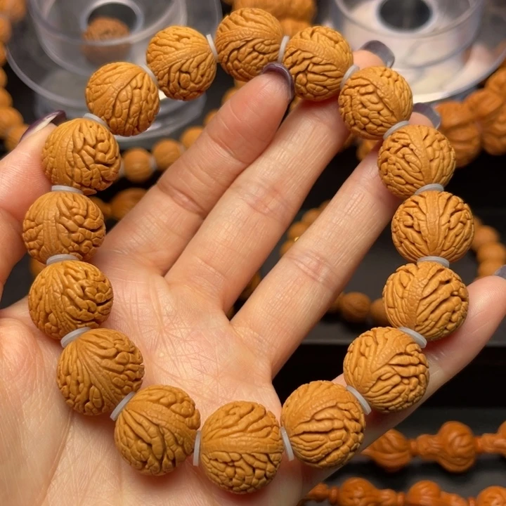 桃核手串龙纹桃核8