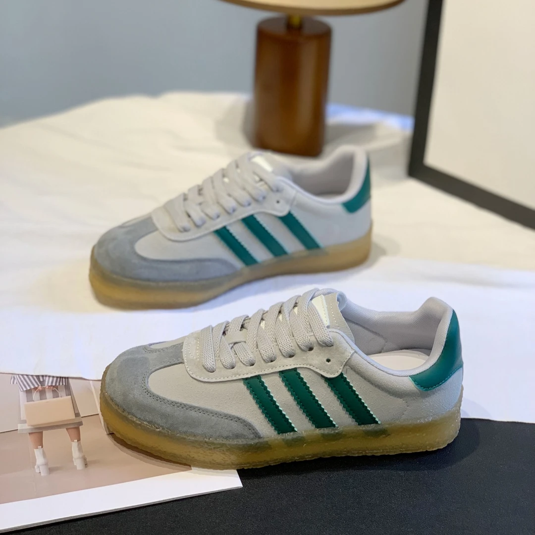 复古厚底德训鞋女款2025夏新款软底板鞋运动休闲阿甘鞋女不累脚