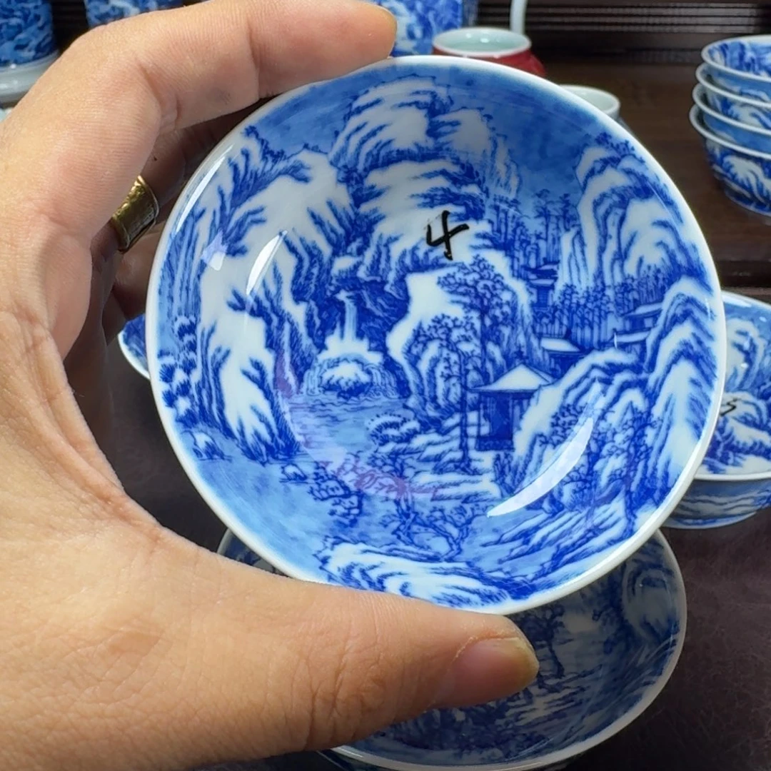 大***友瓷片当代景德镇陶瓷手绘茶具