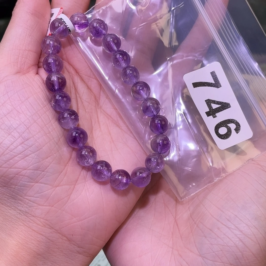 快***牛未镶嵌手链水晶746紫超
