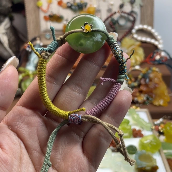 蛇纹石玉手链未镶嵌