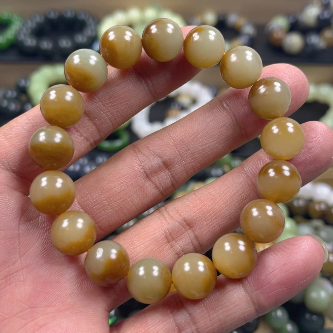 和田玉手串未镶嵌