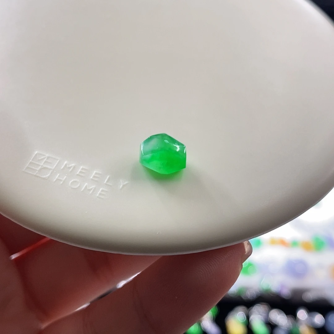 散珠翡翠金丝绿裸石