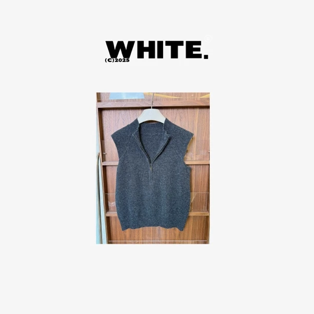 【谷雨】一件很显瘦的拉链羊毛马甲