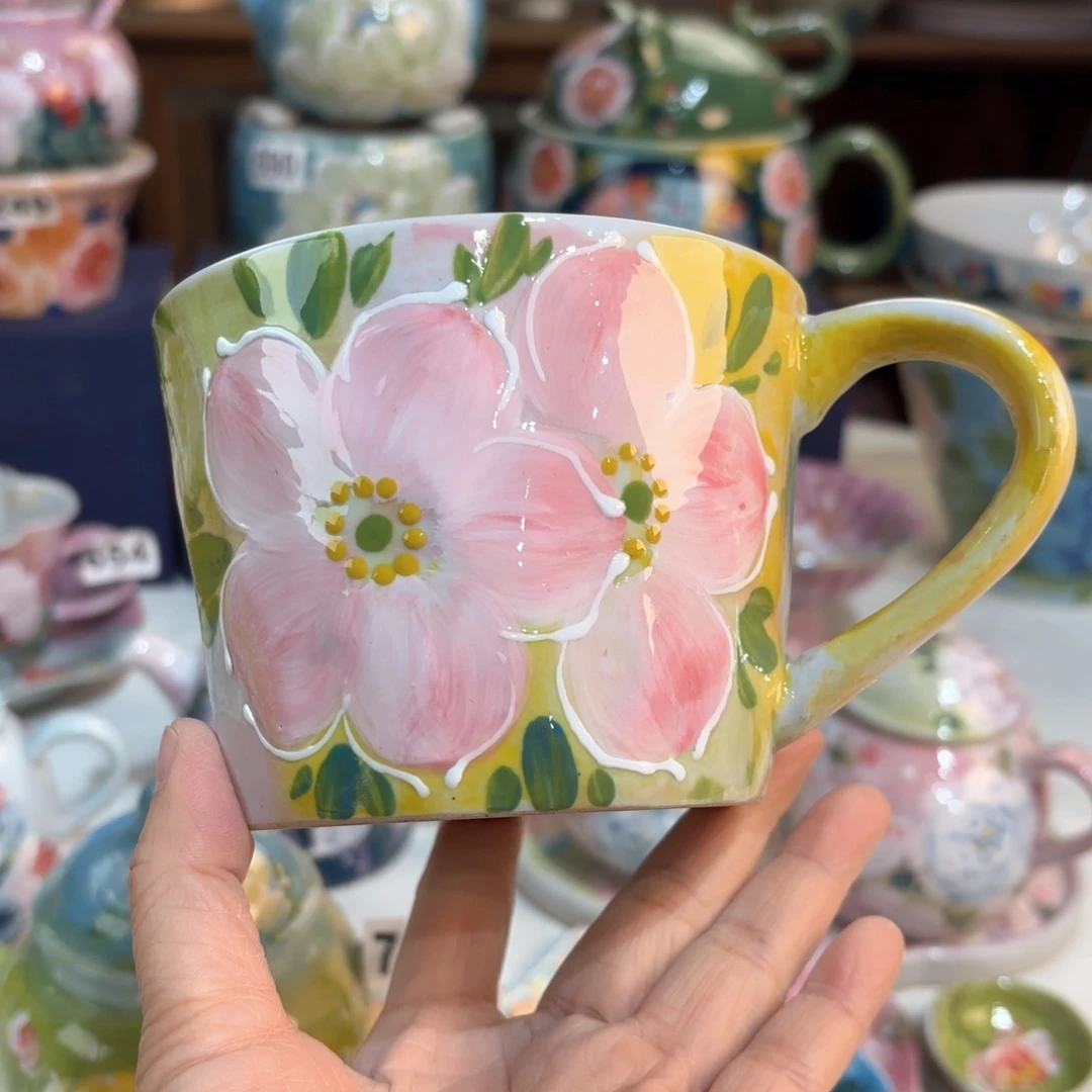 景德镇手绘高温釉下彩陶瓷茶具