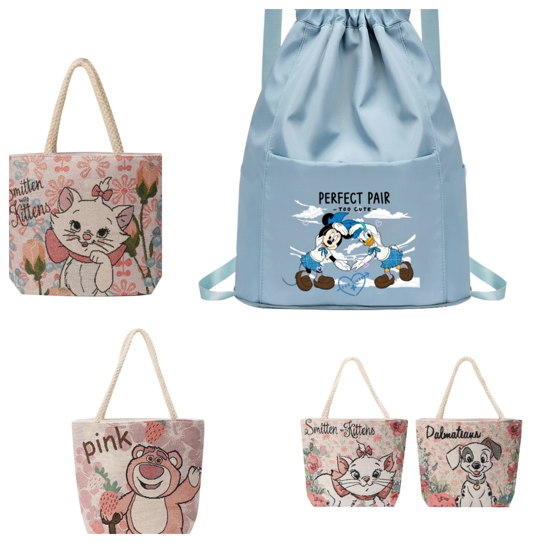 阪织屋到手2个【买送蓝色迪士尼双肩包】迪士尼联名手提休闲刺绣包