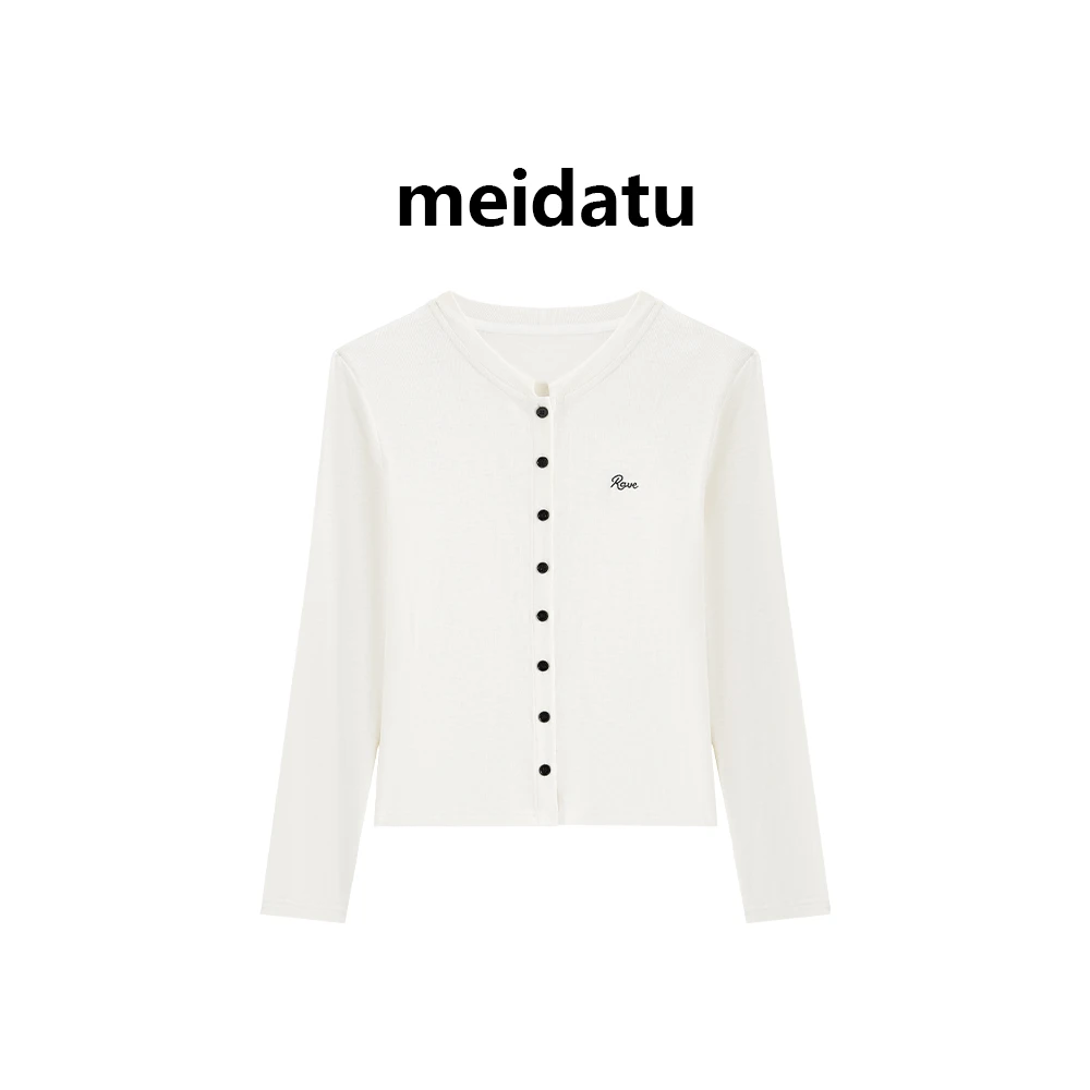 美哒兔（随性阳光）慵懒感单排扣舒适上衣（高个子版）CK141-HG