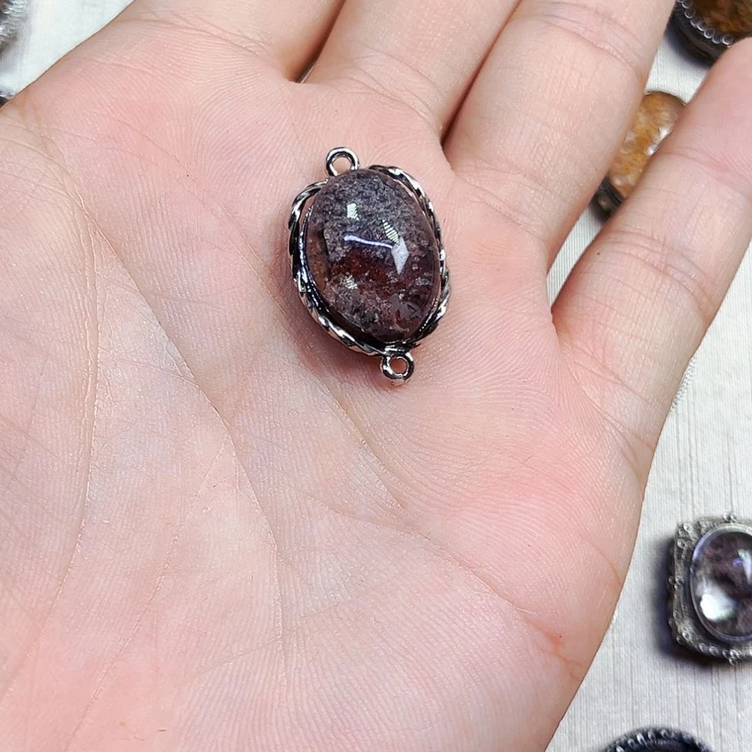 水晶戒指银S800镀金镶嵌乖*