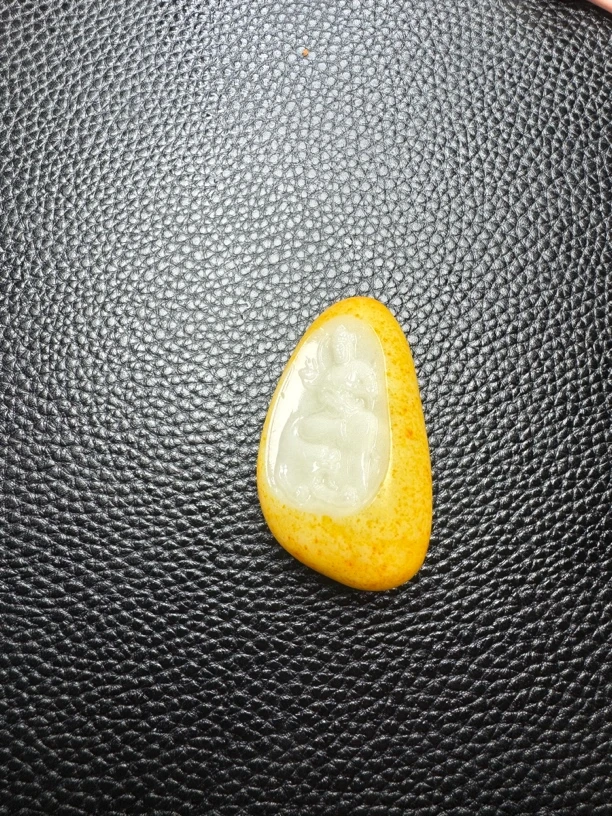 新疆和田玉金包玉御龙坐观音（福利）