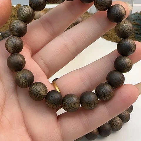 沉香手串乌身老料1.0 9克➕99沉