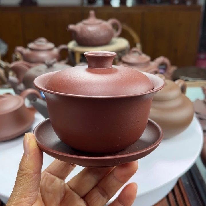 茶壶紫砂紫砂花茶