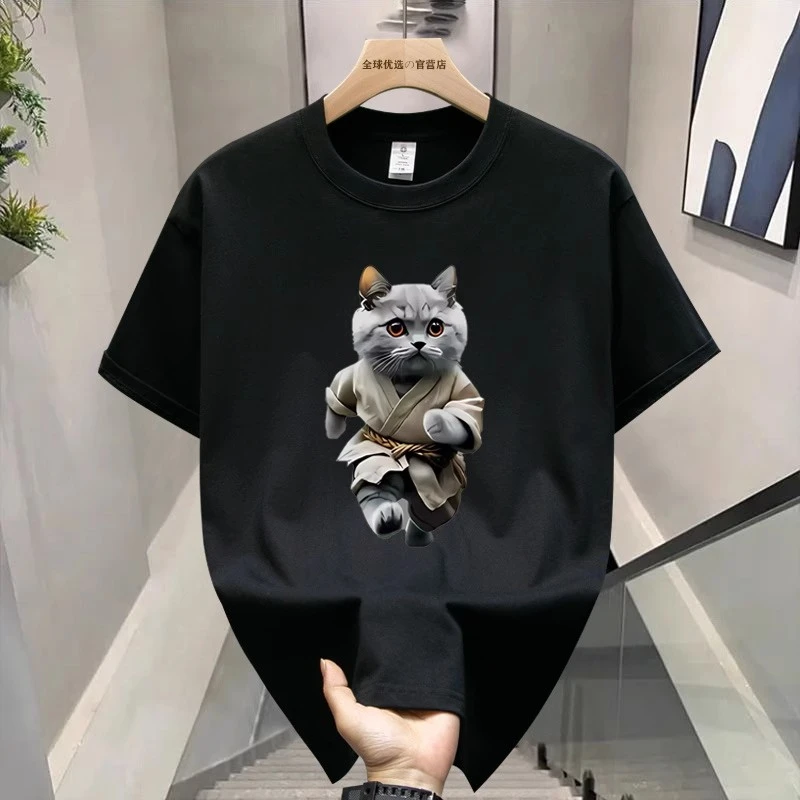 海外订单尾货~剪标撤回外贸重磅纯棉潮牌美式字母印花T恤短袖男女