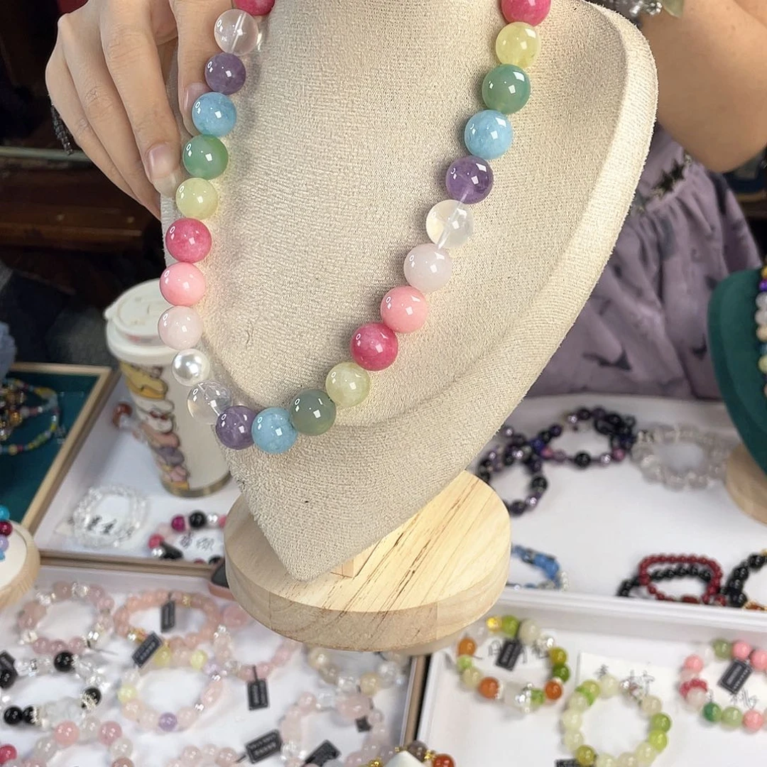 水晶手链银S925镀金镶嵌