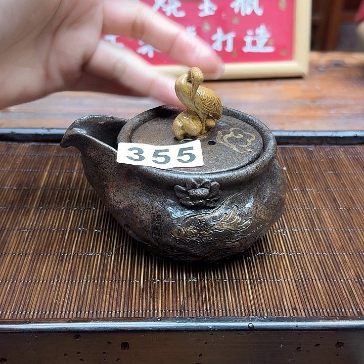 纯手工制作粗陶茶具