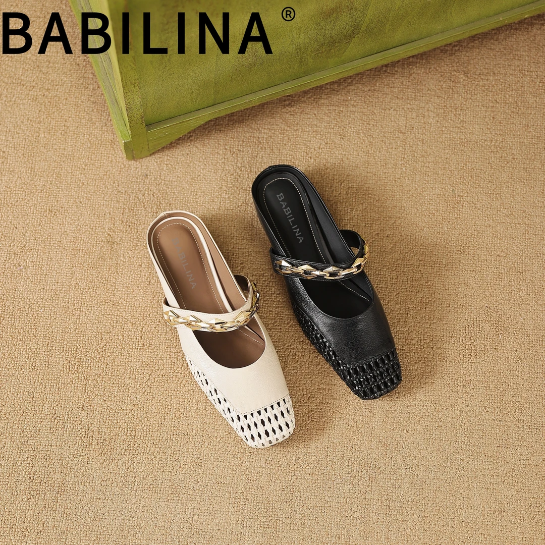 BABILINA/芭芘莉娜半拖鞋女款2025新款爆款时尚百搭半拖女鞋外穿