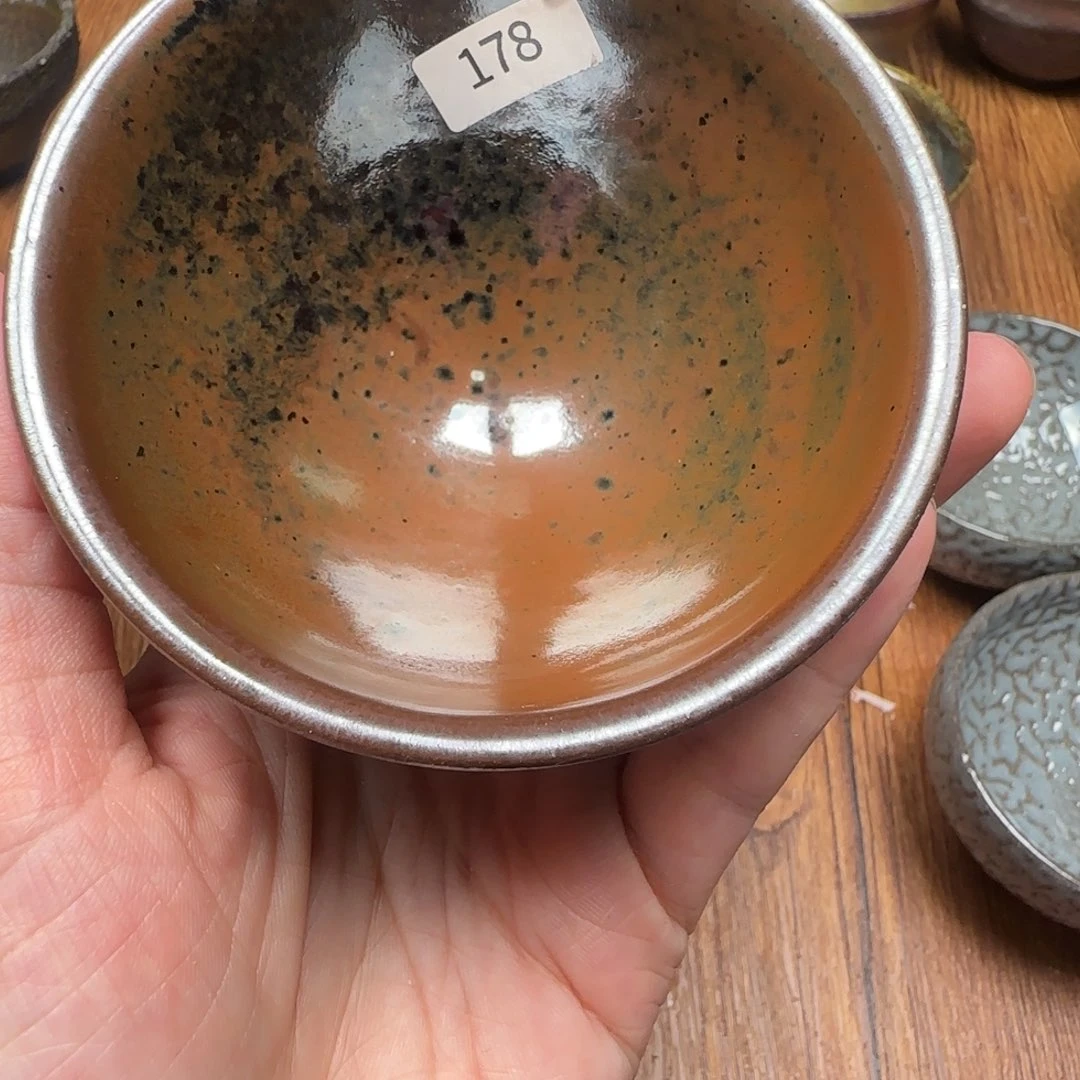一***茶柴烧建盏茶盏茶杯178