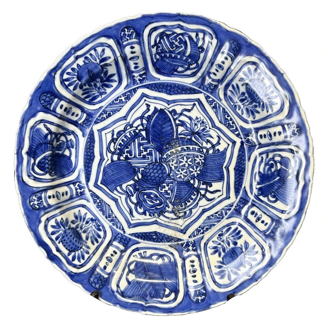 25021108x青花克拉克盘