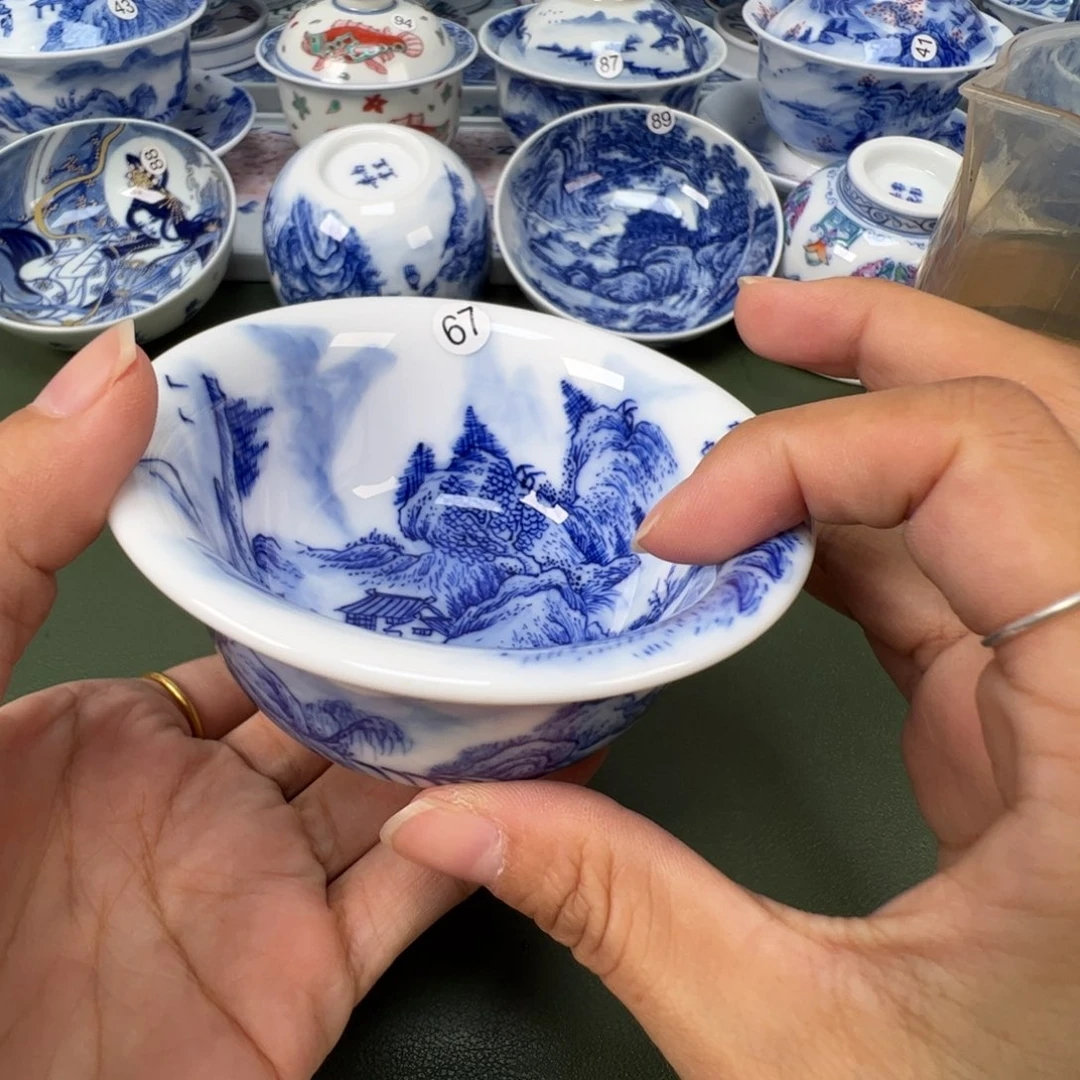 陶瓷景德镇纯手绘茶具木木67