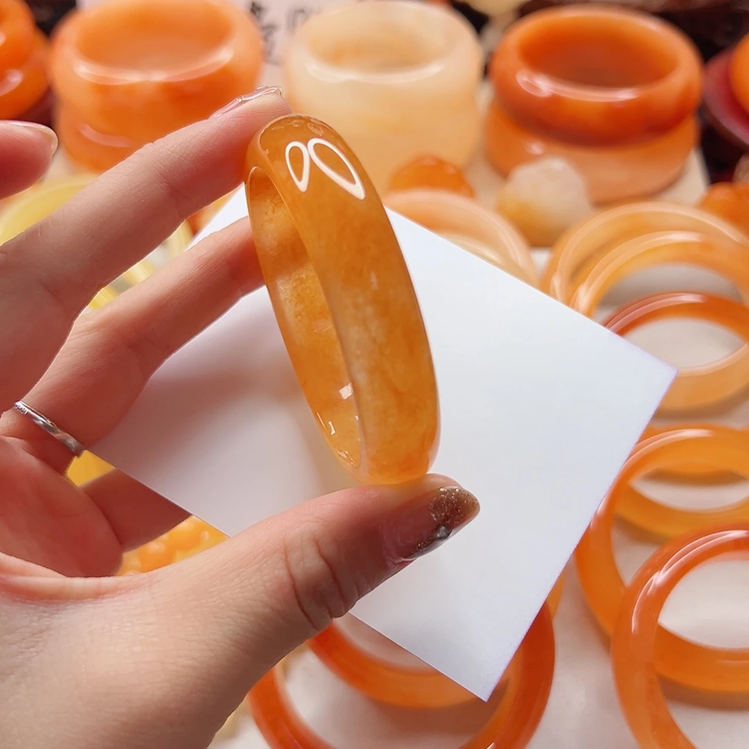 石英质玉（黄龙玉）未镶嵌手镯Ꮮ****51