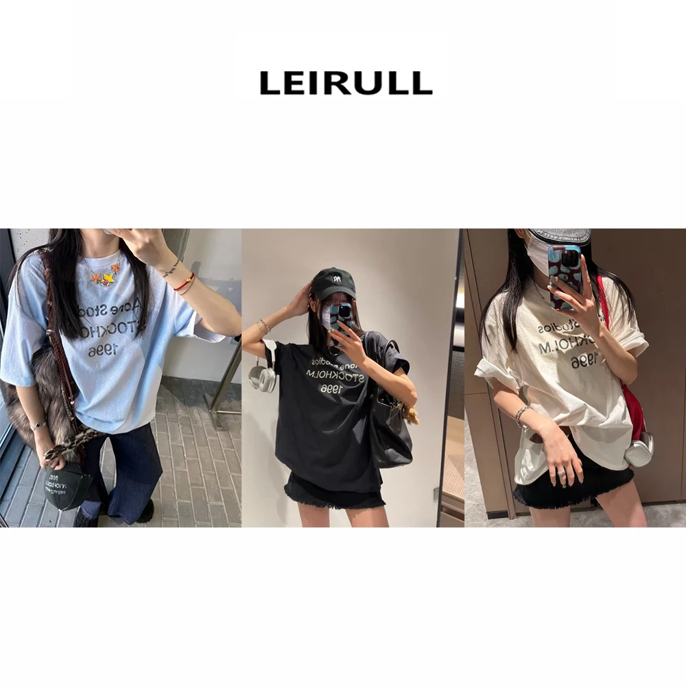 【蕾子】1996三色水洗做旧宽松短袖T 25ss正确版本