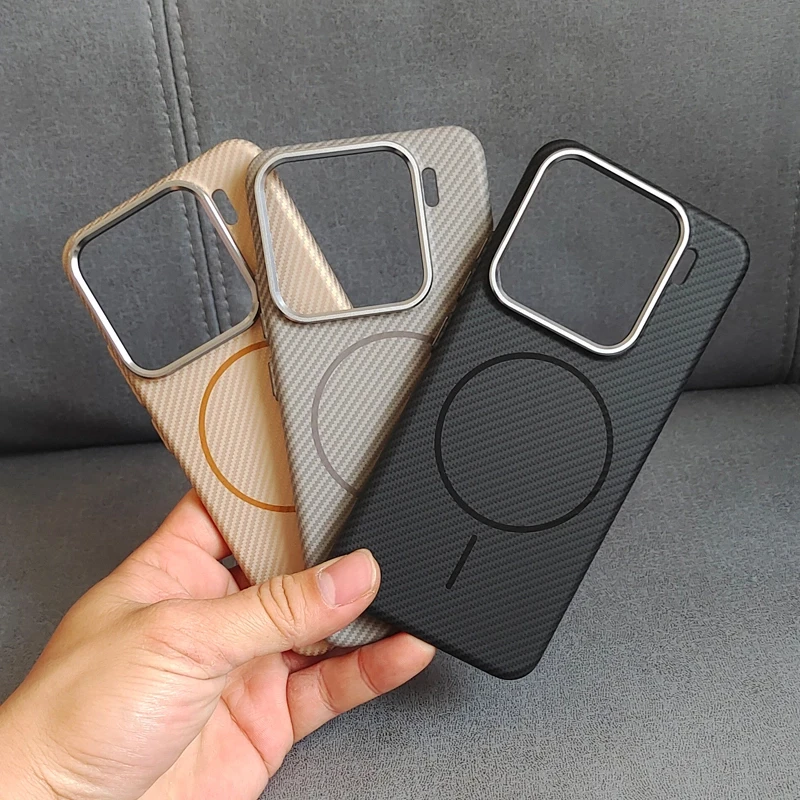 【碳纤维纹】适用小米15pro手机壳磁吸小米14细凯夫拉纹超薄防摔