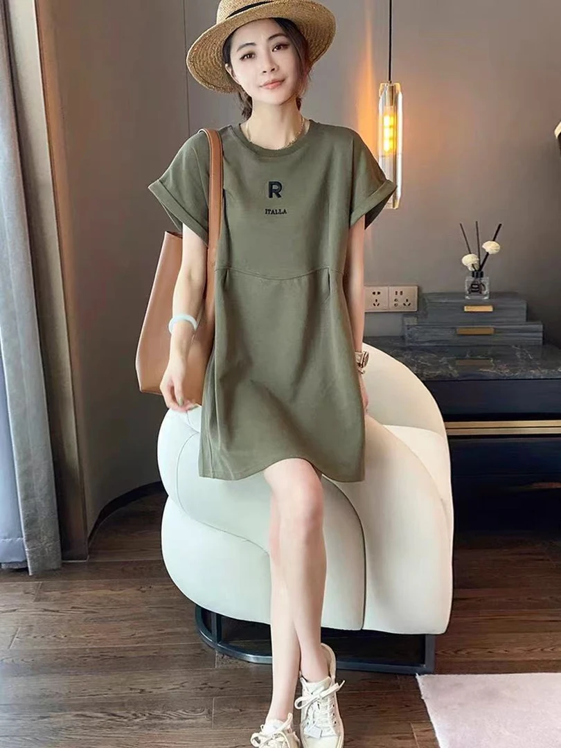 001-399时尚显瘦修身韩版连衣裙