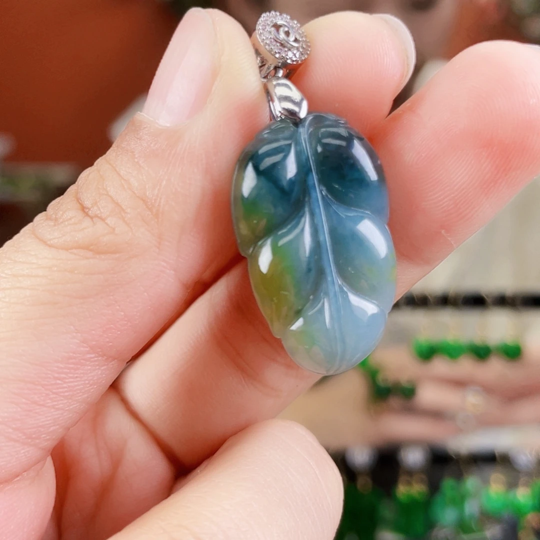 翡翠未镶嵌耳饰饰品