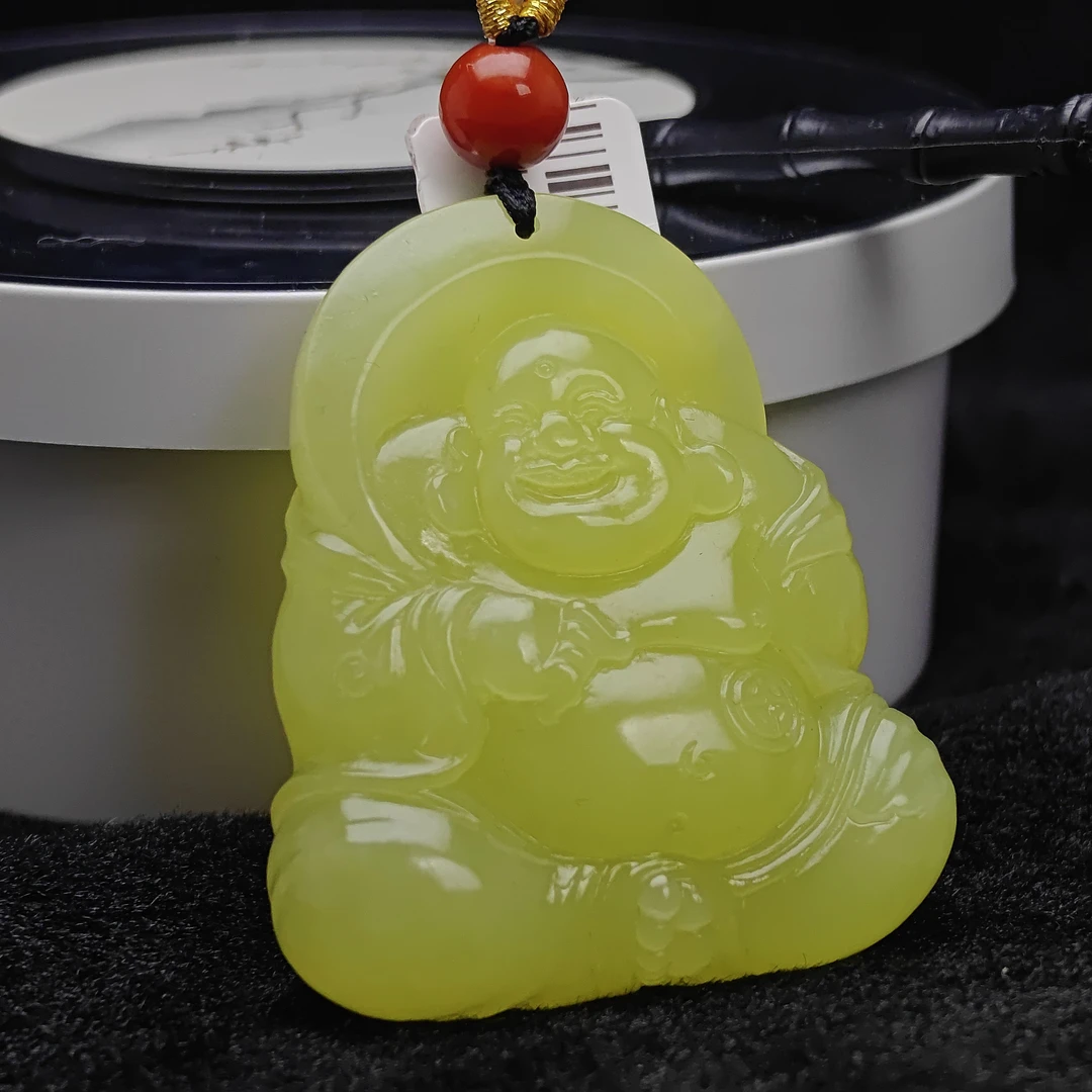 黄口佛公玉佩D050