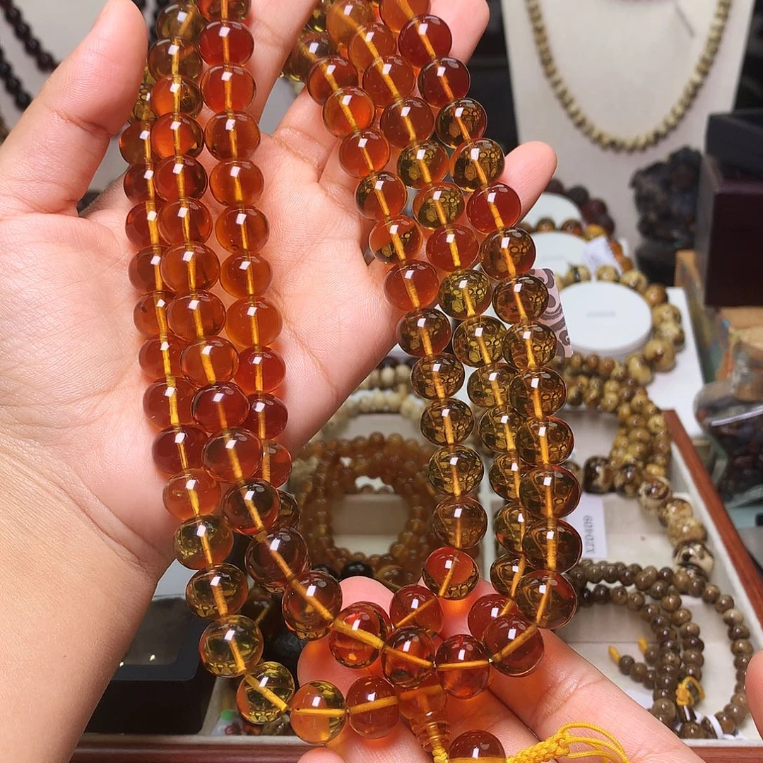 琥珀未镶嵌裸石金珀净水12-275