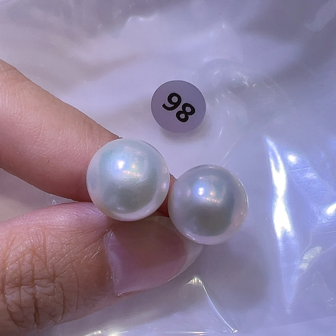 银S925镶嵌淡水珍珠耳饰