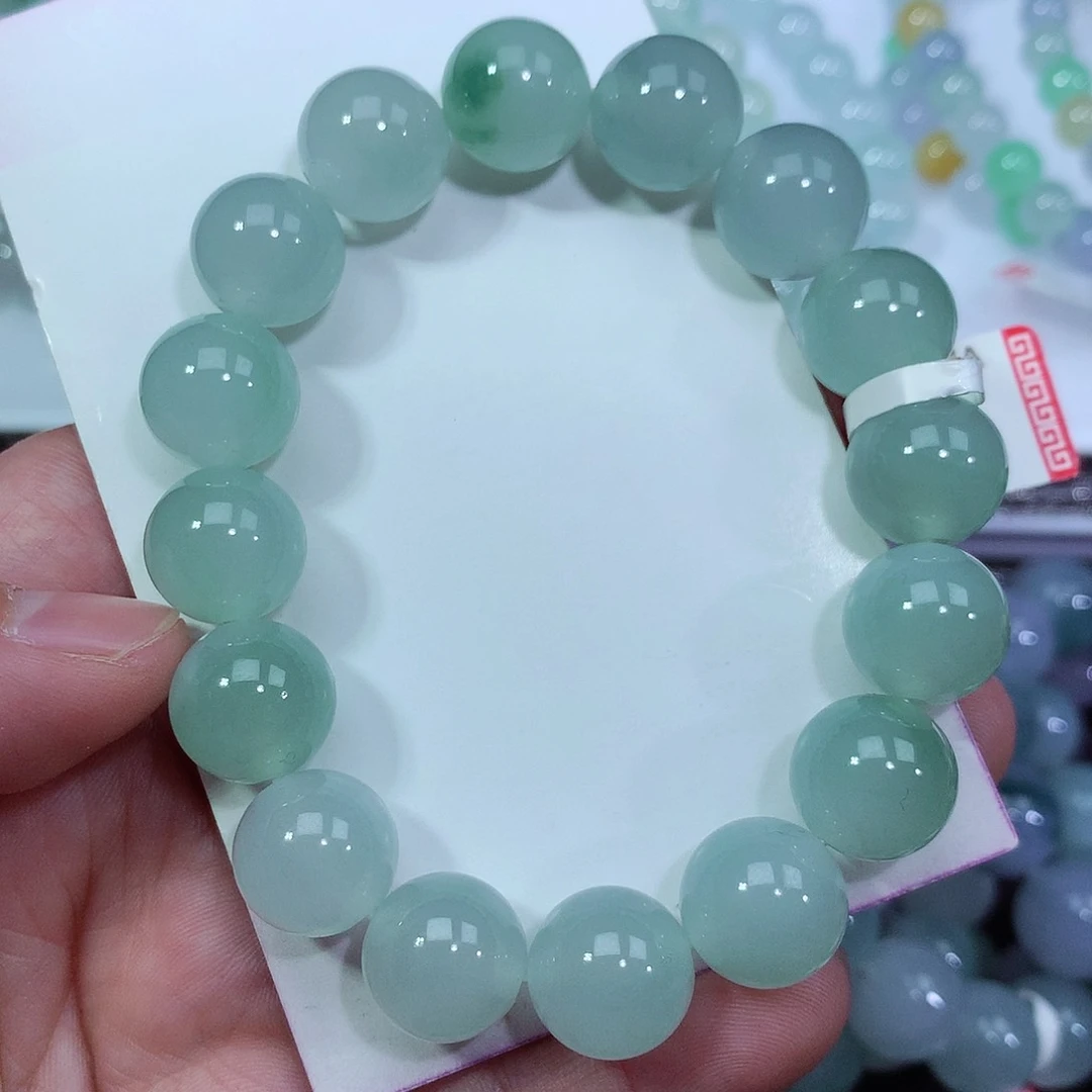 翡翠手链未镶嵌卡12.8