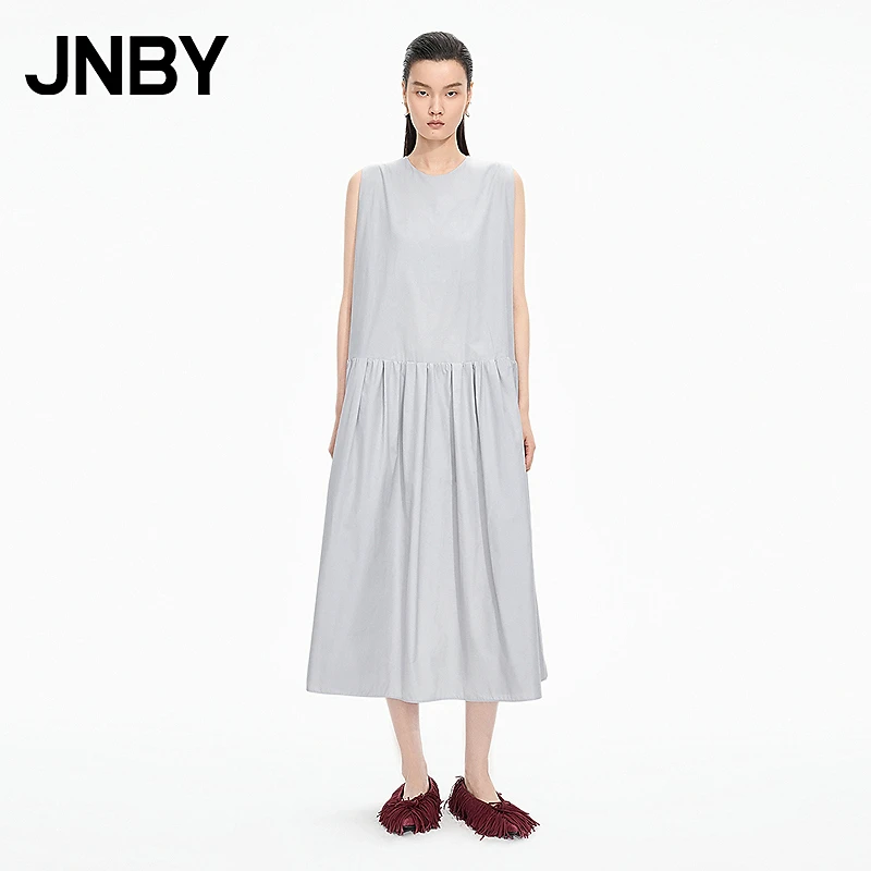 【商场同款】JNBY/江南布衣25秋新品连衣裙无袖直筒棉质5P7G1545H