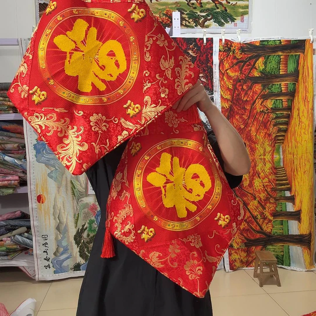 棉十字绣成品出售