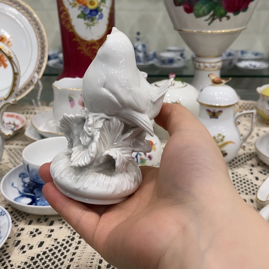 摆件中古一等素白瓷偶